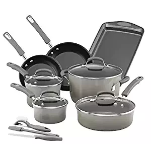 Best Rachael Ray Cucina Hard Anodized 12 Piece Cookware Set