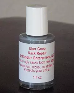 (NEW 1oz size) Uber Goop DARK GREY Dishwasher Rack Coating/Glue (bottle only)