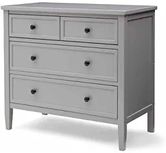 Delta Children's Epic 3-Drawer Strong and Sturdy Wood Construction Dresser, Gray