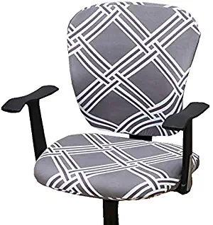 XNN Computer Office Chair Cover - Protective & Stretchable Universal Chair Covers Stretch Rotating Chair Slipcover (M)