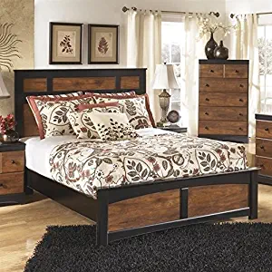 Ashley Aimwell Wood Queen Panel Bed in Brown