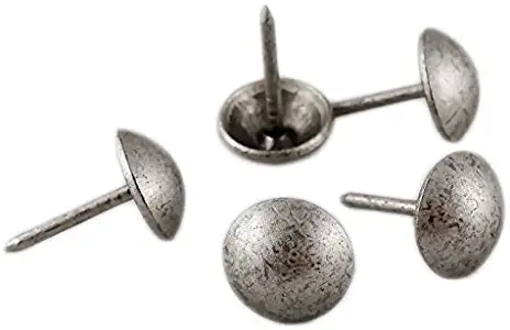 decotacks Upholstery Nails/Tacks 7/16in - 100 Pcs [Anitque Pewter Finish] DX0511APW