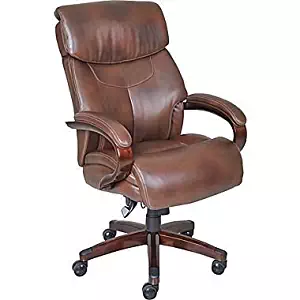 La-Z-Boy Executive Chair, Leather Mahogany