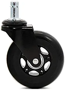 SUPER SALE - Office Chair Caster Wheels: Rollerblade Style Office Chair Wheels for Gaming, Computer, or Office Chairs - Heavy  Duty Wheel Casters Safe for Hardwood Floors, Carpet, and More - Set of 5 