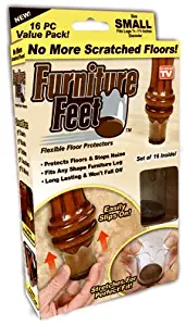 Furniture Feet FFS-MC12/4 7/8"- 1-1/4" Small Furniture Feet™ Flexible Floor Protect