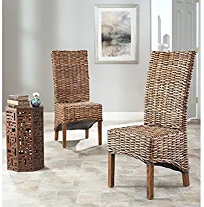 Safavieh Home Collection Isla Brown Dining Chair (Set of 2)