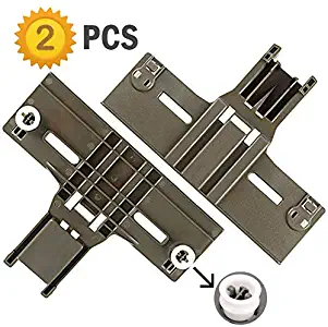 W10350376 Dishwasher Top Rack Adjuster W/ 0.90 Inch Diameter Wheels for Kitchenaid Kenmore Whirlpool，Perfect design Replace W10712394 AP5272176 PS3497383 W10253546（Pack of 2）