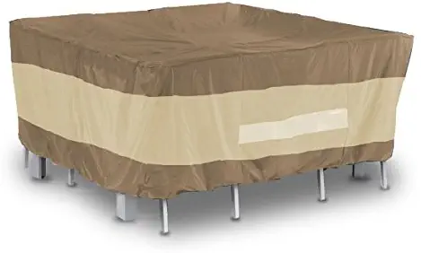 AnyWeather AWPC06 Square Patio Table with Chairs Outdoor Cover