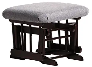 ULTRAMOTION by Dutailier, Ottoman for Sleigh or 2 Post Gliders Espresso/Dark Grey