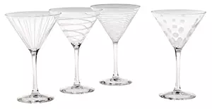 Mikasa Cheers Martini Glass, 10-Ounce, Set of 4