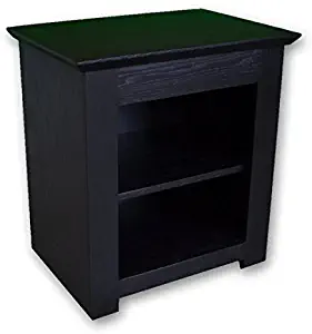 Stealth Furniture Secret Compartment Nightstand (Diversion Safe) with RFID Lock - Black Paint on Oak