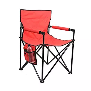 Sundale Outdoor Folding Director Chair Portable Camping Chair with Side Bags and Carry Bag, Supports 265lbs, Powered Coated Steel Frame Heavy Duty for Travel, Hiking, Fishing, Picnic