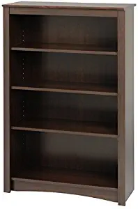 Atlin Designs 48" 4 Shelf Bookcase in Espresso