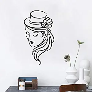 Wall Stickers for Living Room Family,Wall Tattoo Art,Sexy Hairdresser Salon Barbershop DIY Wall Stickers Bathroom Decor Ornament Living Room Mural Waterproof Bathrooms Family Refrigerator Romantic