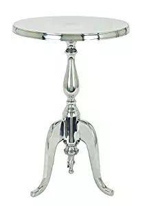 Deco 79Accent Table, 22" x 15", Silver