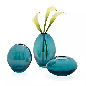 Torre & Tagus 901431 Mini Lustre Vases Assorted, Turquoise, Set of Three