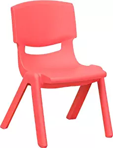 10¬?'' Preschool/Kindergarten Red Plastic Stack Chair [YU-YCX-003-RED-GG]