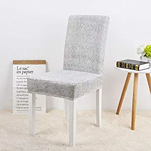 QYLLXSYY 4PCS Universal Chair Cover Printing Elastic Stretch Kitchen Dining Seat Chair Cover for Wedding Dining Room Office Removable&Washable Dining Chairs