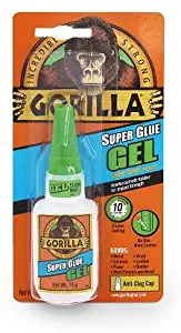 Gorilla Super Glue Gel, 15 Gram, Clear