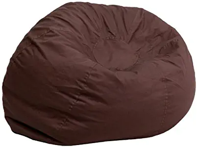 Flash Furniture Oversized Solid Brown Bean Bag Chair