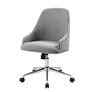 Boss Office Products Carnegie Desk Chair, Grey