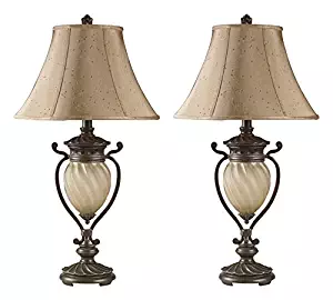 Ashley Furniture Signature Design - Gavivi Table Lamps - Set of 2 - Dark Brown