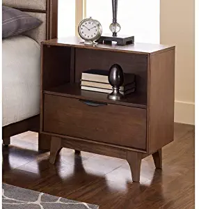 Progressive Furniture Mid-Mod Nightstand, 23x15x26, Brown