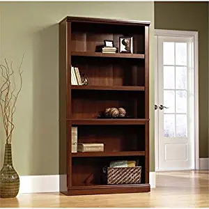 Sauder 5 Shelf Bookcase, Select Cherry finish