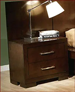 Jessica 2-drawer Nightstand Cappuccino