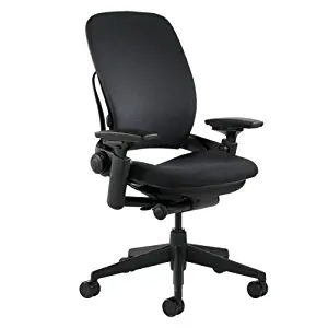 Steelcase Leap Chair, Black Fabric,FBA_