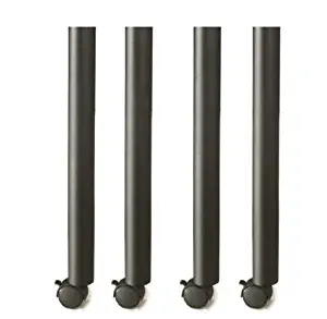 Boss Office Products Training Table Legs with Casters set of 4 in Black