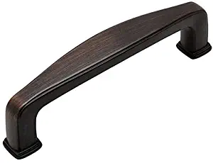 Cosmas 4390ORB Oil Rubbed Bronze Modern Cabinet Hardware Handle Pull - 3-1/2" Inch (89mm) Hole Centers - 10 Pack