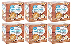 Great Value French Vanilla Cappuccino Mix Coffee Pods, Medium Roast, 18 Count (Pack of 6)