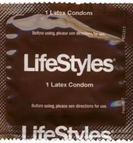 Lifestyles Non-Lubricated with Brass Lunamax Condom Case, Premium Latex Condoms-24 Count
