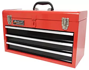 Homak 20-Inch 3-Drawer Ball-Bearing Toolbox/Chest, Red, RD01032101