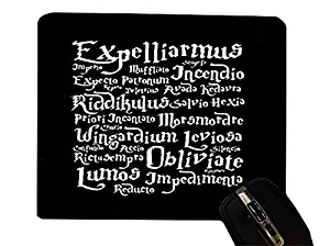 Trendy Accessories Magic Spells Quotes Design Print Image Desktop Office Silicone Mouse Pad