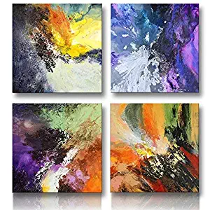 CANVASZON Canvas Prints Original Abstract Painting on Canvas Modern Abstract Wall Art for Living Room Ready to Hang