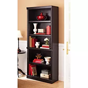 Ashwood Road 5-Shelf Bookcase (Estate Black)