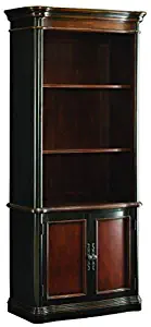 Coaster Home Furnishings Gorman 3-Tier Bookcase with Lower Cabinet Doors Espresso and Chestnut