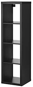 Ikea Kallax Bookcase Shelving Unit Display Black Brown Modern Shelf