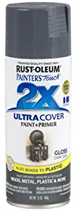 Rust-Oleum 249115 Painter's Touch 2X Ultra Cover, 12-Ounce, Dark Gray