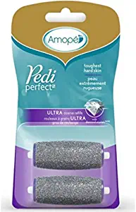 Amope Pedi Perfect Wet & Dry Rechargeable Foot File Refills, 2 Count, Regular Coarse