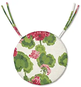 Plow & Hearth 35675-13 Classic Round Patio Furniture Cushion, Geranium