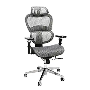 OFM Model 540-GRY Core Collection Ergo Mesh Office Chair with Head Rest for Computer Desk, Gray