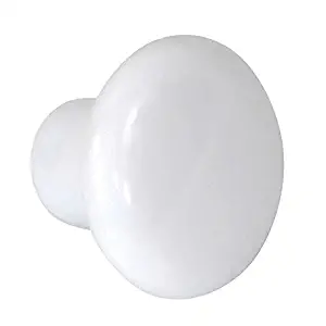 Harrier Ceramic Cabinet Knobs, White, 10 Pack