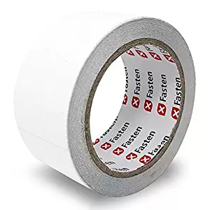 XFasten Clear Double Sided Sticky Tape, Removable, 2-inches x 20-Yards, Single Roll Ideal as an Anti-Scratch Cat Training Tape, Holding Carpets, and Woodworking