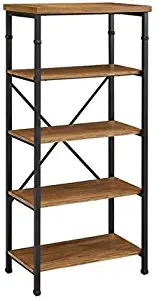 Atlin Designs 4 Shelf Bookcase in Black