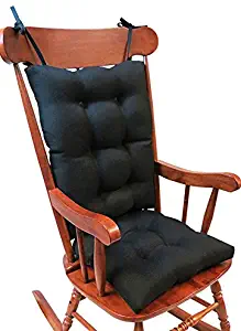 The Gripper Non-Slip Omega Jumbo Rocking Chair Cushions, Midnight