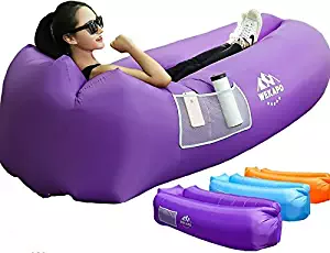 WEKAPO Inflatable Lounger Air Sofa Hammock-Portable,Water Proof& Anti-Air Leaking Design-Ideal Couch for Backyard Lakeside Beach Traveling Camping Picnics & Music Festivals