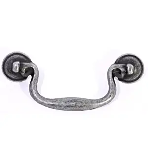 FP-88.SIM Fixed Bail Pull 4 in. CC Antique Silver (233)